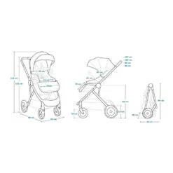 Lionelo Pack Duo Poussette Amber + Nacelle Grey Stone 21 Lionelo Pack Duo Poussette Amber + Nacelle Grey Stone -Allobébé le041200429 10