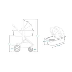 Lionelo Pack Duo Poussette Amber + Nacelle Grey Stone 20 Lionelo Pack Duo Poussette Amber + Nacelle Grey Stone -Allobébé le041200429 9