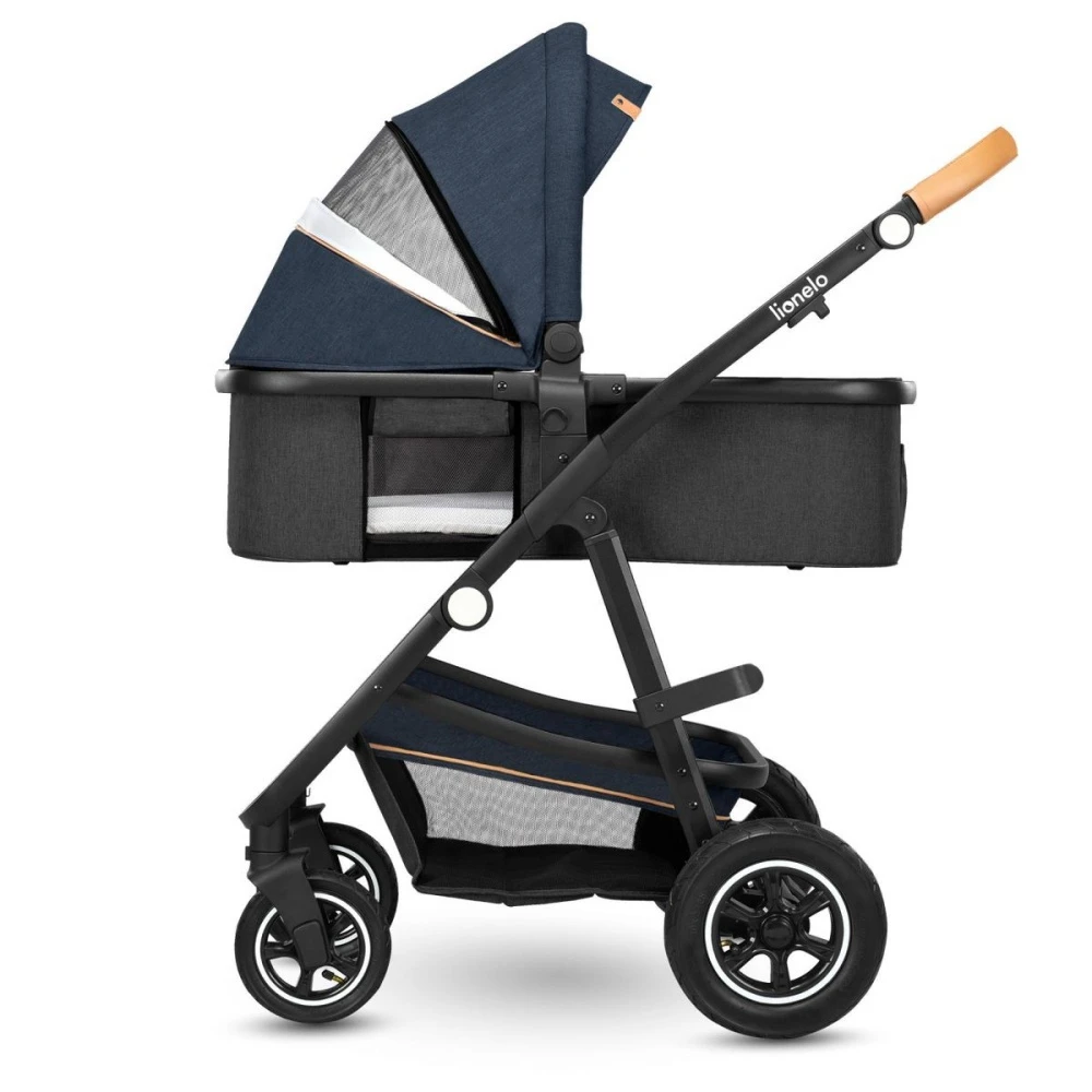 Lionelo Pack Trio Poussette Amber + Nacelle + Coque Blue Navy 12 Lionelo Pack Trio Poussette Amber + Nacelle + Coque Blue Navy – Image 12