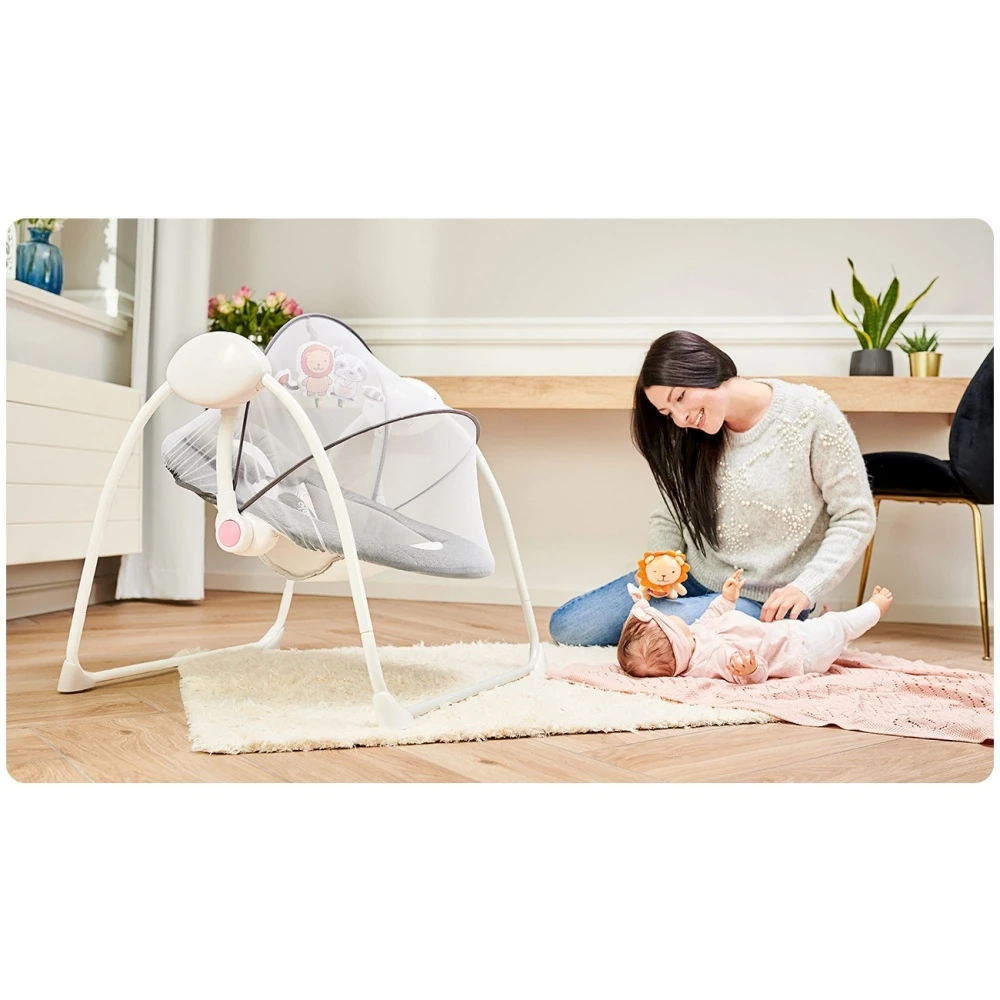 Lionelo Balancelle Ruben Stone Grey Rose 8 Lionelo Balancelle Ruben Stone Grey Rose – Image 8