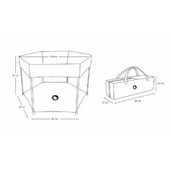 Lionelo Parc Bébé Roel Green Limon 11 Lionelo Parc Bébé Roel Green Limon -Allobébé le081659552 5