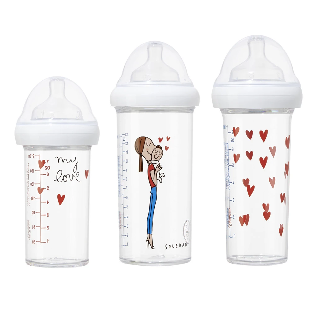 Lot De 3 Biberons Love - Soledad Bravi 2 Lot De 3 Biberons Love - Soledad Bravi – Image 2