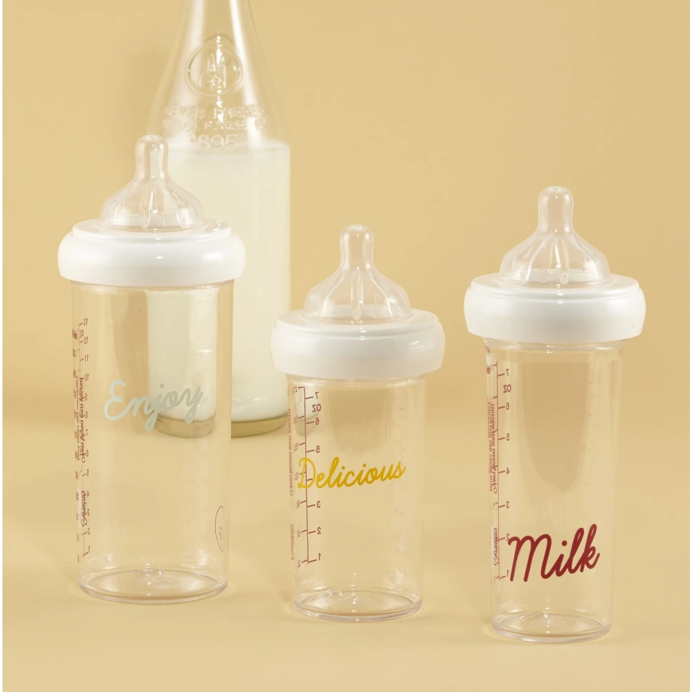 Lot De 3 Biberons Enjoy, Delicious, Milk 2 Lot De 3 Biberons Enjoy, Delicious, Milk – Image 2