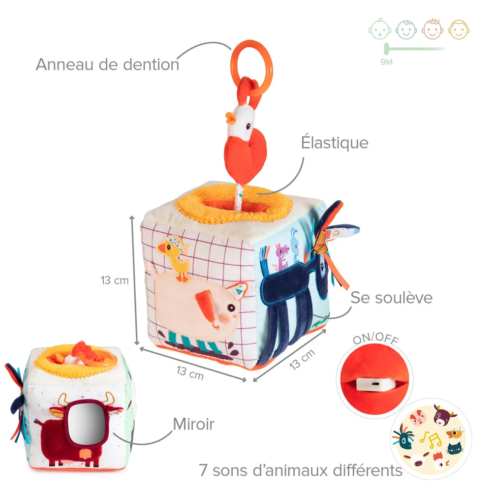 Lilliputiens Cube D'activités Ferme 2 Lilliputiens Cube D'activités Ferme – Image 2