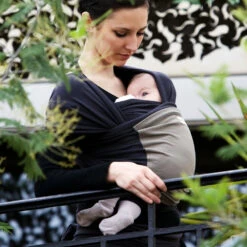 Echarpe De Portage L'originale Anthracite, Olive -Allobébé lr046112150 7