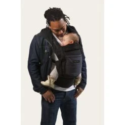 Porte Bébé Physiocarrier Coton - Tablier Noir Poche Anthracite 11 Porte Bébé Physiocarrier Coton - Tablier Noir Poche Anthracite -Allobébé lr046141301 3