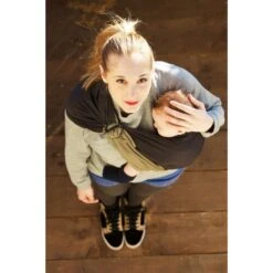 Echarpe De Portage Sans Nœud - Anthracite, Olive (réversible) 12 Echarpe De Portage Sans Nœud - Anthracite, Olive (réversible) -Allobébé lr046142612 4