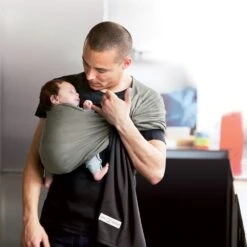 Echarpe De Portage Sans Nœud - Anthracite, Olive (réversible) 13 Echarpe De Portage Sans Nœud - Anthracite, Olive (réversible) -Allobébé lr046142612 5