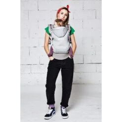 Porte Bébé Hoodiecarrier Pack évolution Gris Athlétique 0-36m -Allobébé lr046143305 5