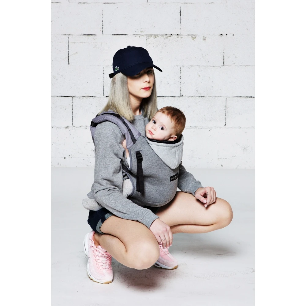 Porte Bébé Hoodiecarrier Pack évolution Gris Flanelle 0-36m 7 Porte Bébé Hoodiecarrier Pack évolution Gris Flanelle 0-36m – Image 7