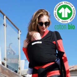 Echarpe De Portage Basic Bio Noir -Allobébé lr046143664 4