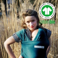 Echarpe De Portage Basic Bio Bleu Rétro 16 Echarpe De Portage Basic Bio Bleu Rétro -Allobébé lr046143701 7