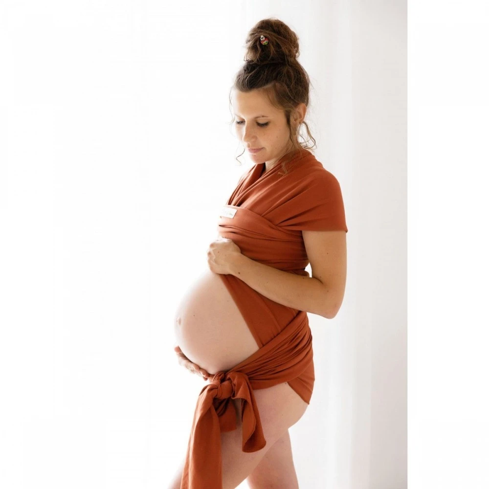 Écharpe De Portage La Basic Fauve Coton Bio 2 Écharpe De Portage La Basic Fauve Coton Bio – Image 2