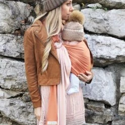 Echarpe De Portage Sans Nœud - Nude, Caramel (réversible) 19 Echarpe De Portage Sans Nœud - Nude, Caramel (réversible) -Allobébé lr046175760 7