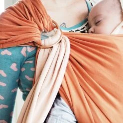 Echarpe De Portage Sans Nœud - Nude, Caramel (réversible) 21 Echarpe De Portage Sans Nœud - Nude, Caramel (réversible) -Allobébé lr046175760 9