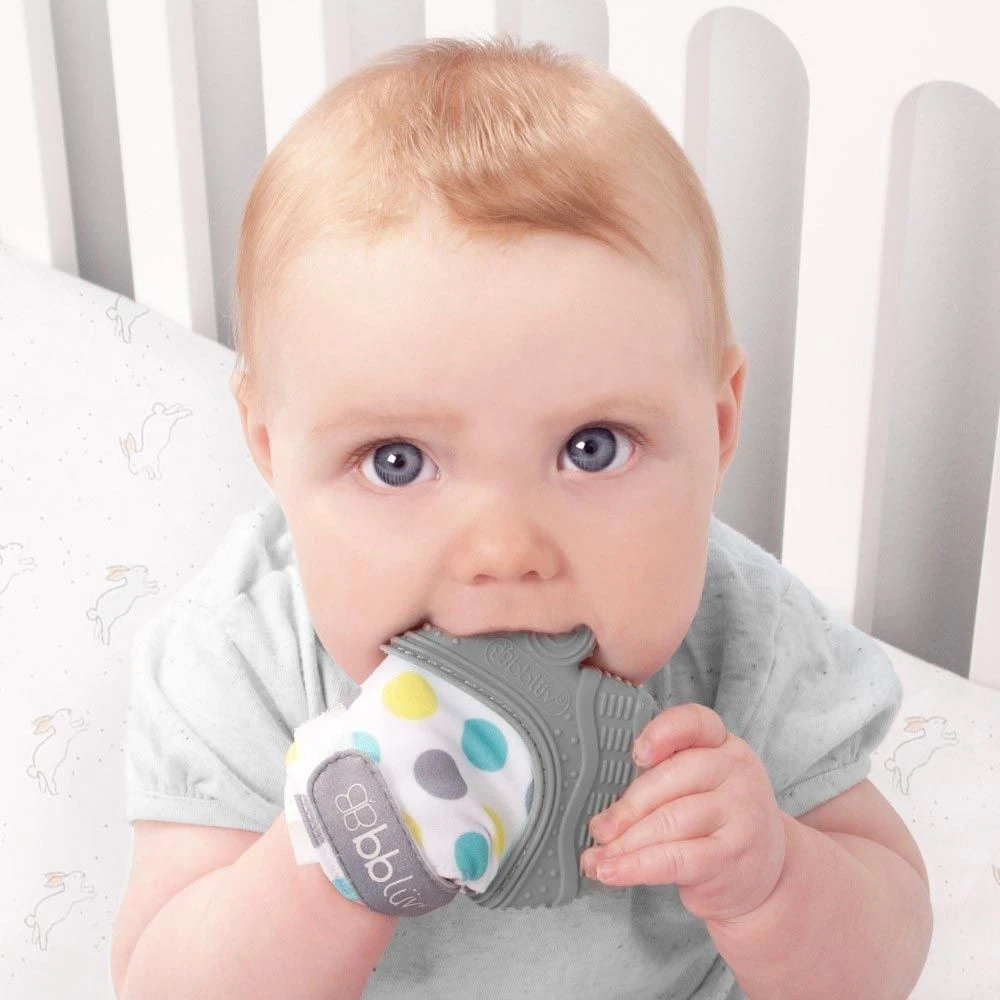 Gant De Dentition En Silicone Souple Glüv Gris 3 Gant De Dentition En Silicone Souple Glüv Gris – Image 3