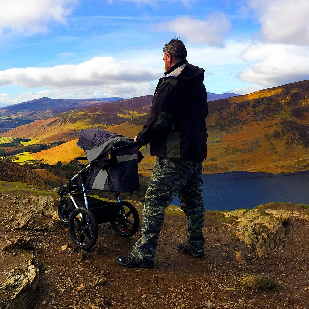 Poussette 3 Roues Terrain Version 3 Graphite 3 Poussette 3 Roues Terrain Version 3 Graphite – Image 3