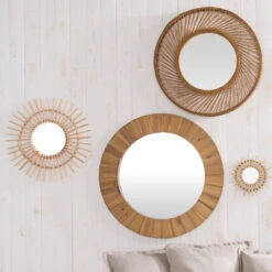 Miroir Soleil En Rotin ø58 Cm 6 Miroir Soleil En Rotin ø58 Cm -Allobébé mo067011037 2