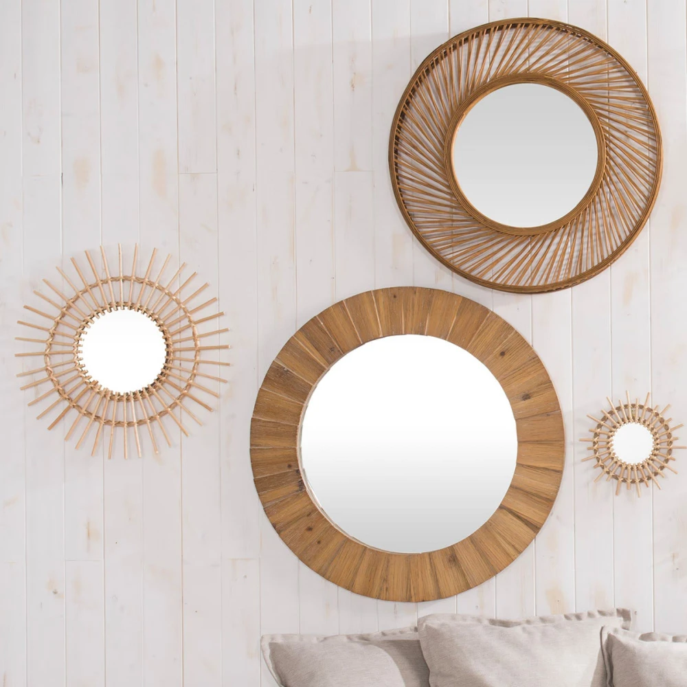 Miroir Soleil En Rotin ø58 Cm 3 Miroir Soleil En Rotin ø58 Cm – Image 3