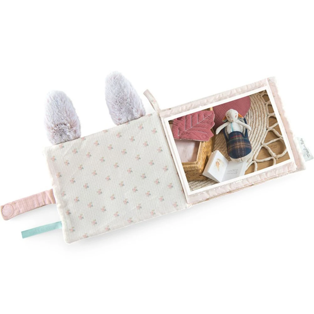 Moulin Roty Album Photo Textile Rose Après La Pluie 2 Moulin Roty Album Photo Textile Rose Après La Pluie – Image 2