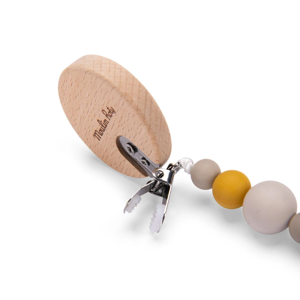 Moulin Roty Attache Tétine Sous Mon Baobab - Lion 4 Moulin Roty Attache Tétine Sous Mon Baobab - Lion – Image 4