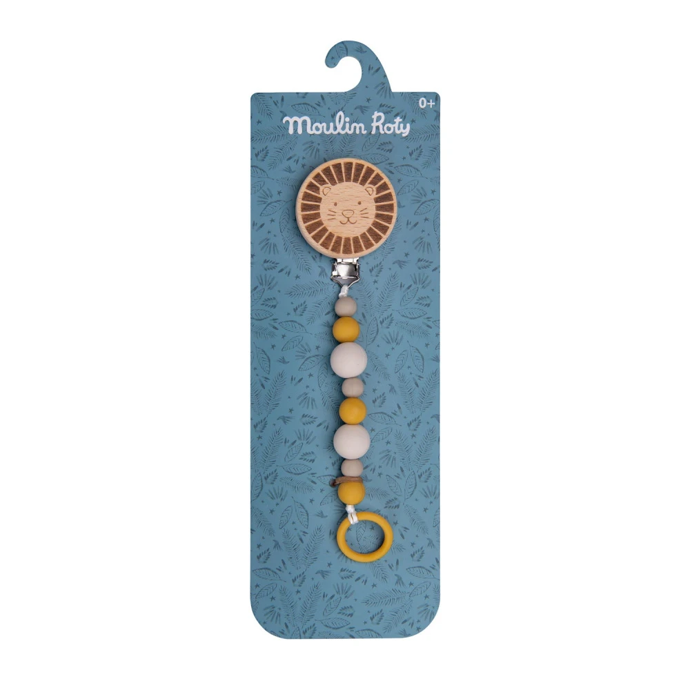 Moulin Roty Attache Tétine Sous Mon Baobab - Lion 5 Moulin Roty Attache Tétine Sous Mon Baobab - Lion – Image 5