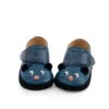 Moulin Roty Chaussons Cuir Bébé 18-24 Mois Bleu Dans La Jungle