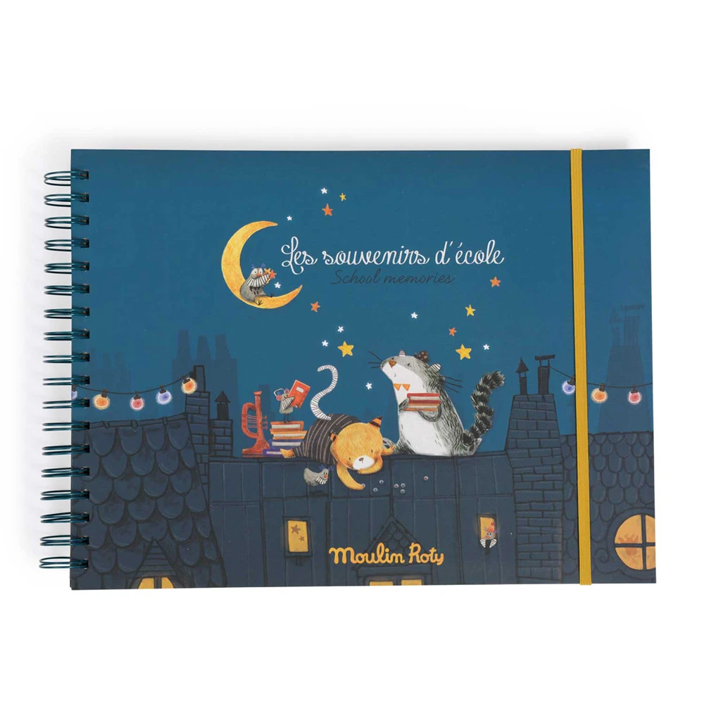 Moulin Roty Album Souvenirs D'école Français/anglais 36 Pages Les Moustaches 1 Moulin Roty Album Souvenirs D'école Français/anglais 36 Pages Les Moustaches