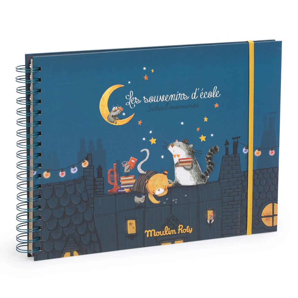 Moulin Roty Album Souvenirs D'école Français/anglais 36 Pages Les Moustaches 5 Moulin Roty Album Souvenirs D'école Français/anglais 36 Pages Les Moustaches – Image 5