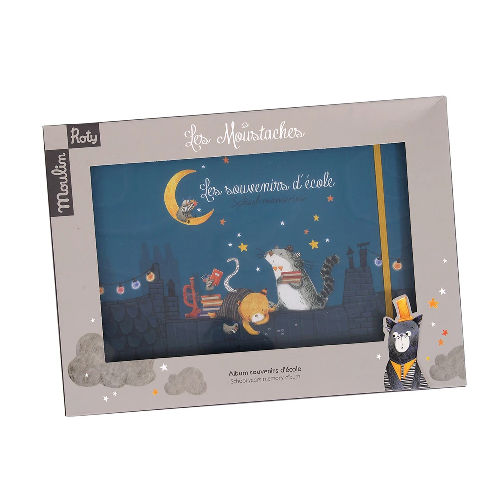 Moulin Roty Album Souvenirs D'école Français/anglais 36 Pages Les Moustaches 6 Moulin Roty Album Souvenirs D'école Français/anglais 36 Pages Les Moustaches – Image 6