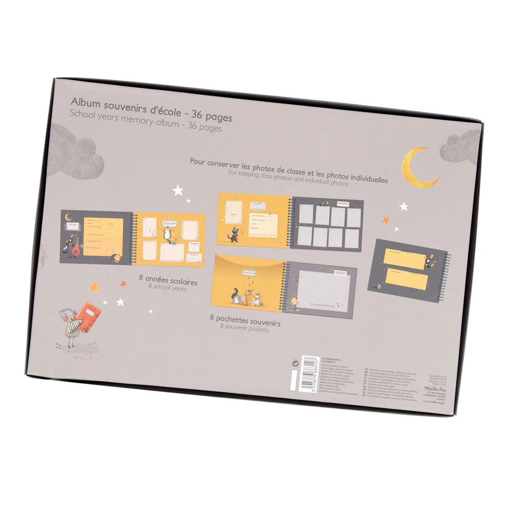 Moulin Roty Album Souvenirs D'école Français/anglais 36 Pages Les Moustaches 7 Moulin Roty Album Souvenirs D'école Français/anglais 36 Pages Les Moustaches – Image 7