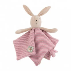 Moulin Roty Doudou Plat Personnalisable La Grande Famille Lapin