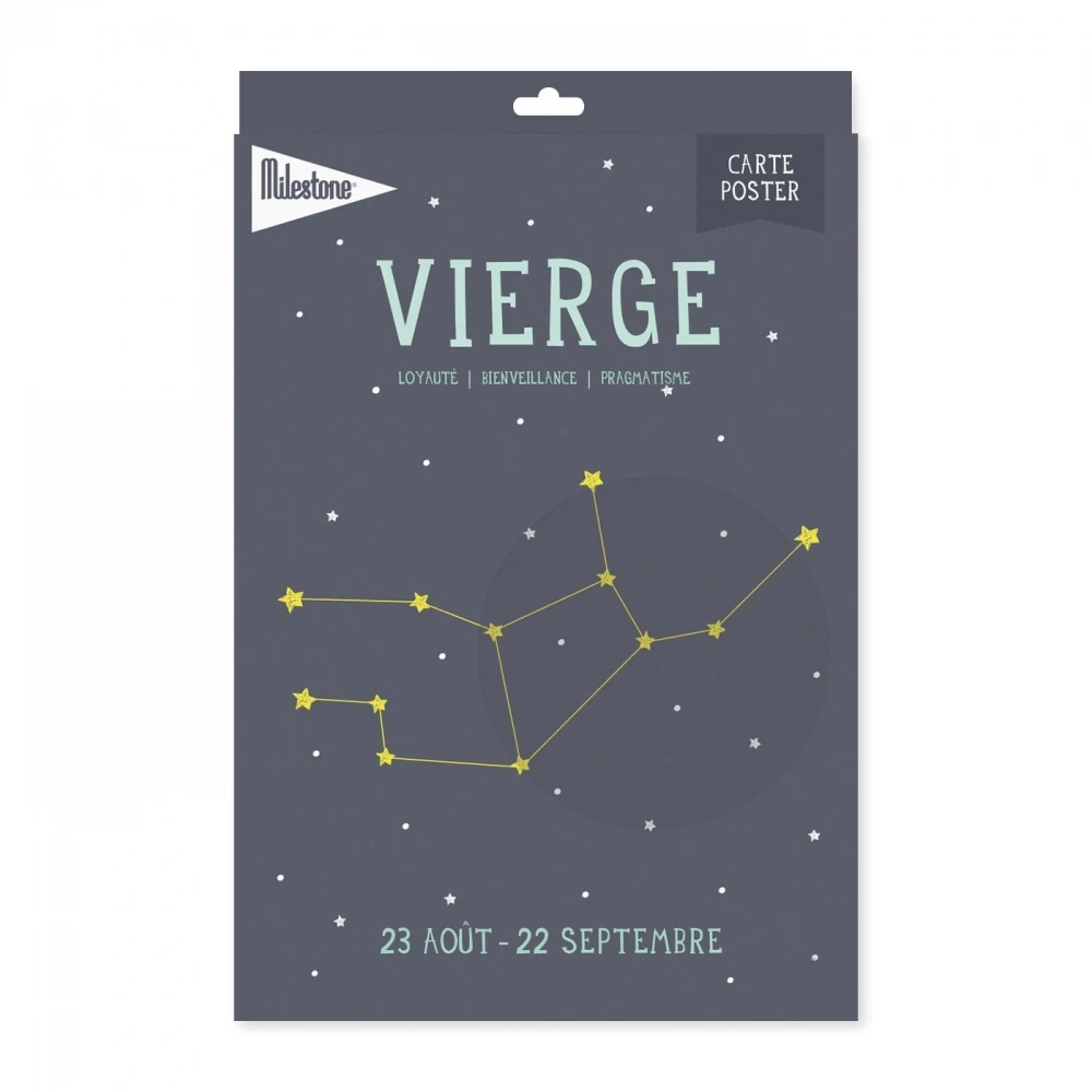 MILESTONE Affiche Poster Astrologique Vierge 1 MILESTONE Affiche Poster Astrologique Vierge