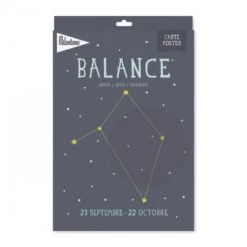 MILESTONE Affiche Poster Astrologique Balance