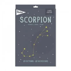 MILESTONE Affiche Poster Astrologique Scorpion