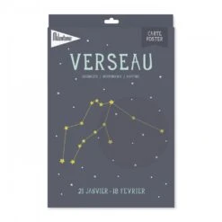 MILESTONE Affiche Poster Astrologique Verseau