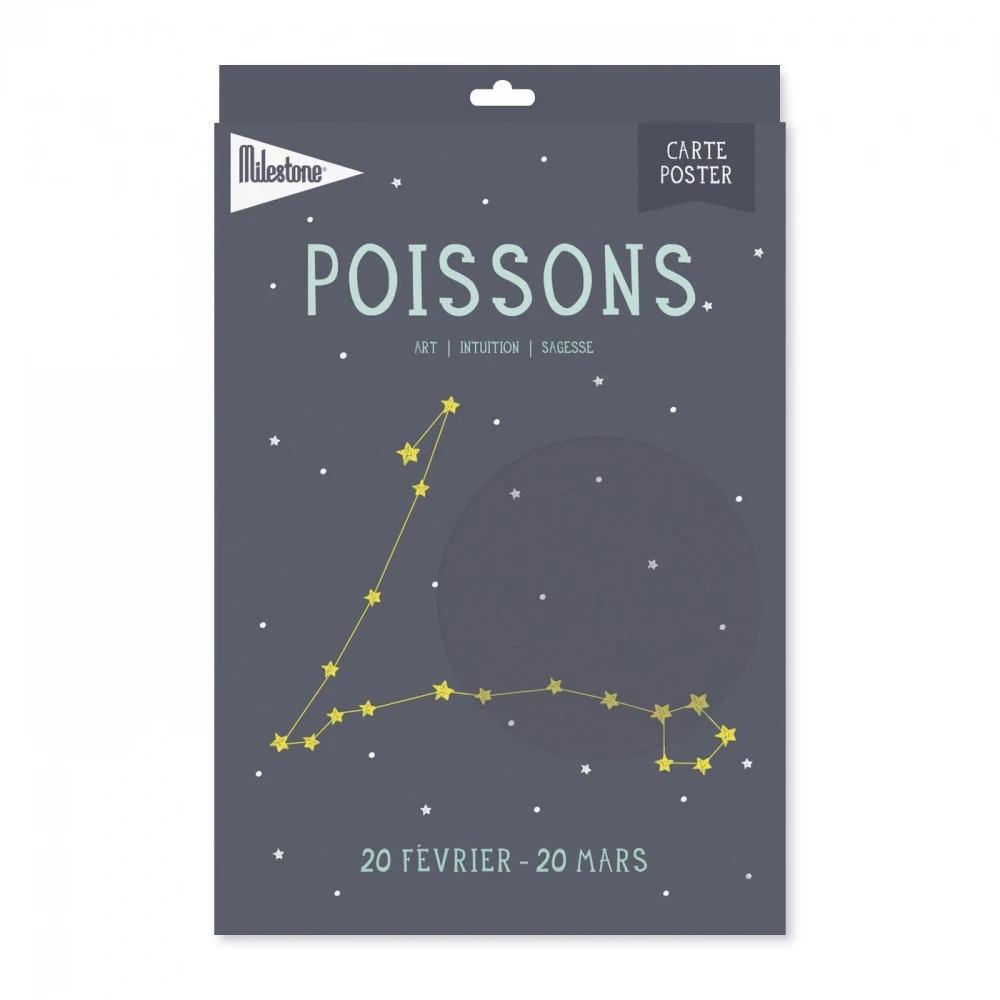 MILESTONE Affiche Poster Astrologique Poisson 1 MILESTONE Affiche Poster Astrologique Poisson