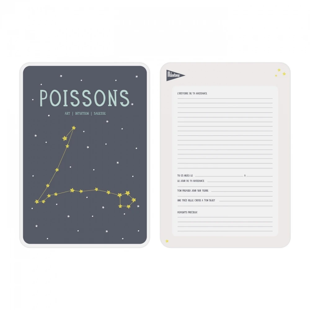 MILESTONE Affiche Poster Astrologique Poisson 2 MILESTONE Affiche Poster Astrologique Poisson – Image 2