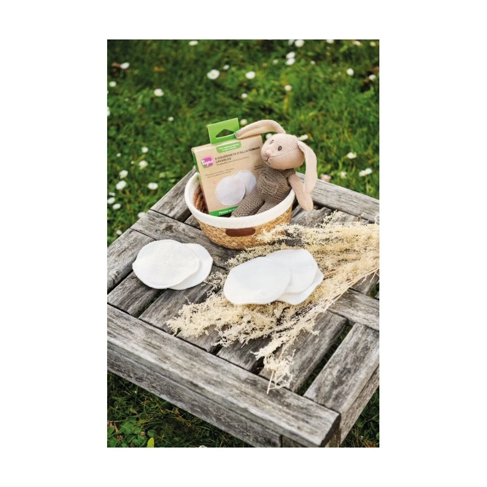 Lot De 6 Coussinets Allaitement Lavables En Viscose Bambou 4 Lot De 6 Coussinets Allaitement Lavables En Viscose Bambou – Image 4