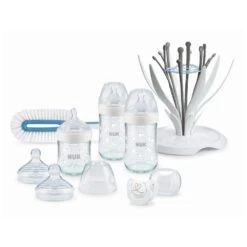 NUK Coffret De 3 Biberons Grand Set Nature Sense 8 Pcs Tc Verre