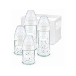 NUK Lot De 4 Biberons Fc+ Température Control Verre