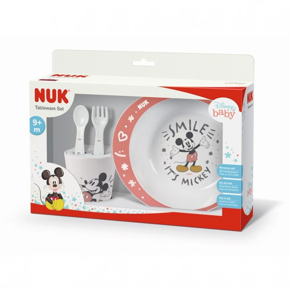 NUK Coffret Vaisselle Micro-ondable Mickey 2 NUK Coffret Vaisselle Micro-ondable Mickey – Image 2