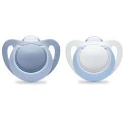 NUK Lot De 2 Sucettes Silicone Genius Naissance Garçon