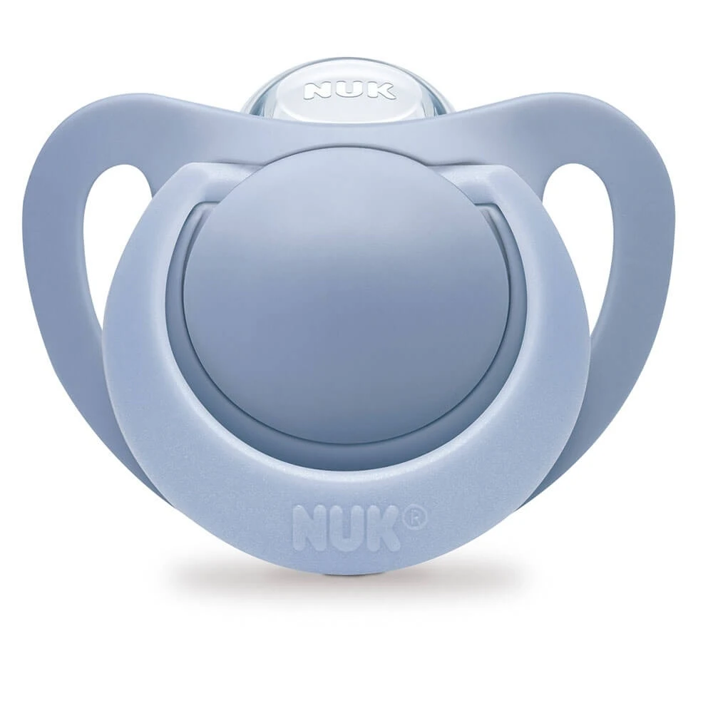 NUK Lot De 2 Sucettes Silicone Genius Naissance Garçon 2 NUK Lot De 2 Sucettes Silicone Genius Naissance Garçon – Image 2