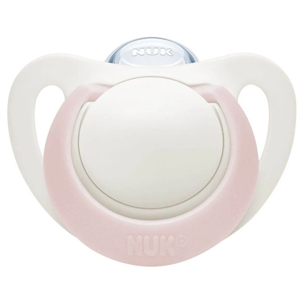 NUK Lot De 2 Sucettes Silicone Genius Taille 2 Fille 3 NUK Lot De 2 Sucettes Silicone Genius Taille 2 Fille – Image 3