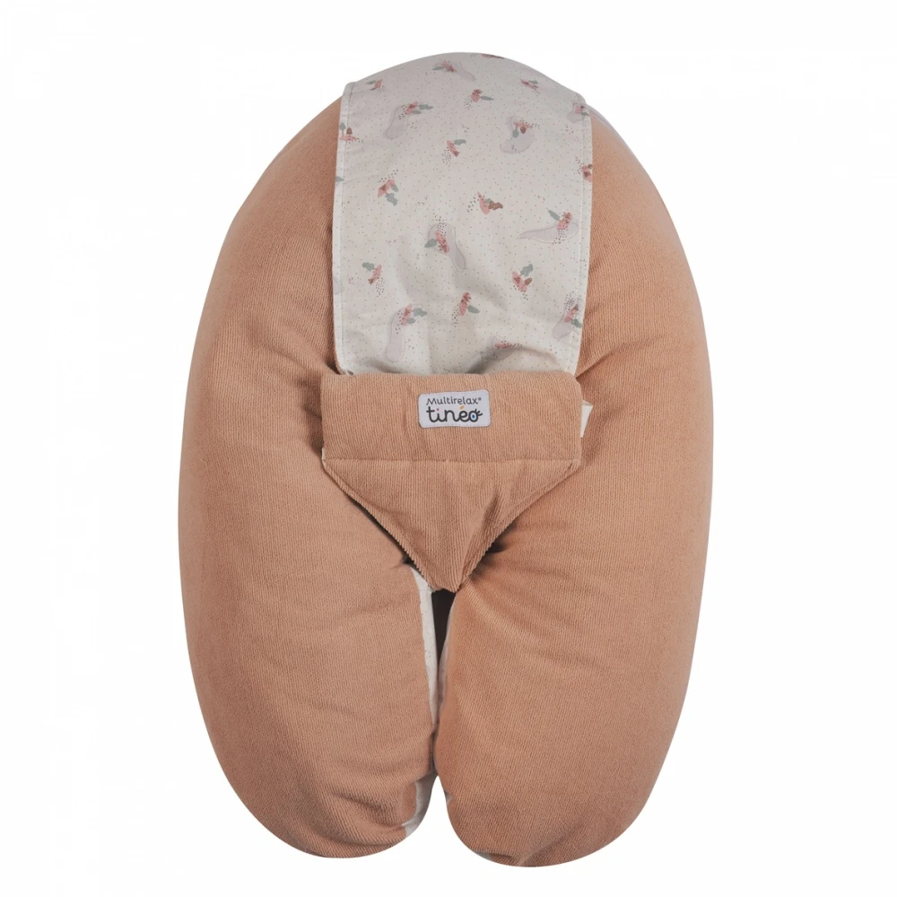 Coussin D'allaitement Multirelax Eponge - Microfibre Rose Peach 1 Coussin D'allaitement Multirelax Eponge - Microfibre Rose Peach
