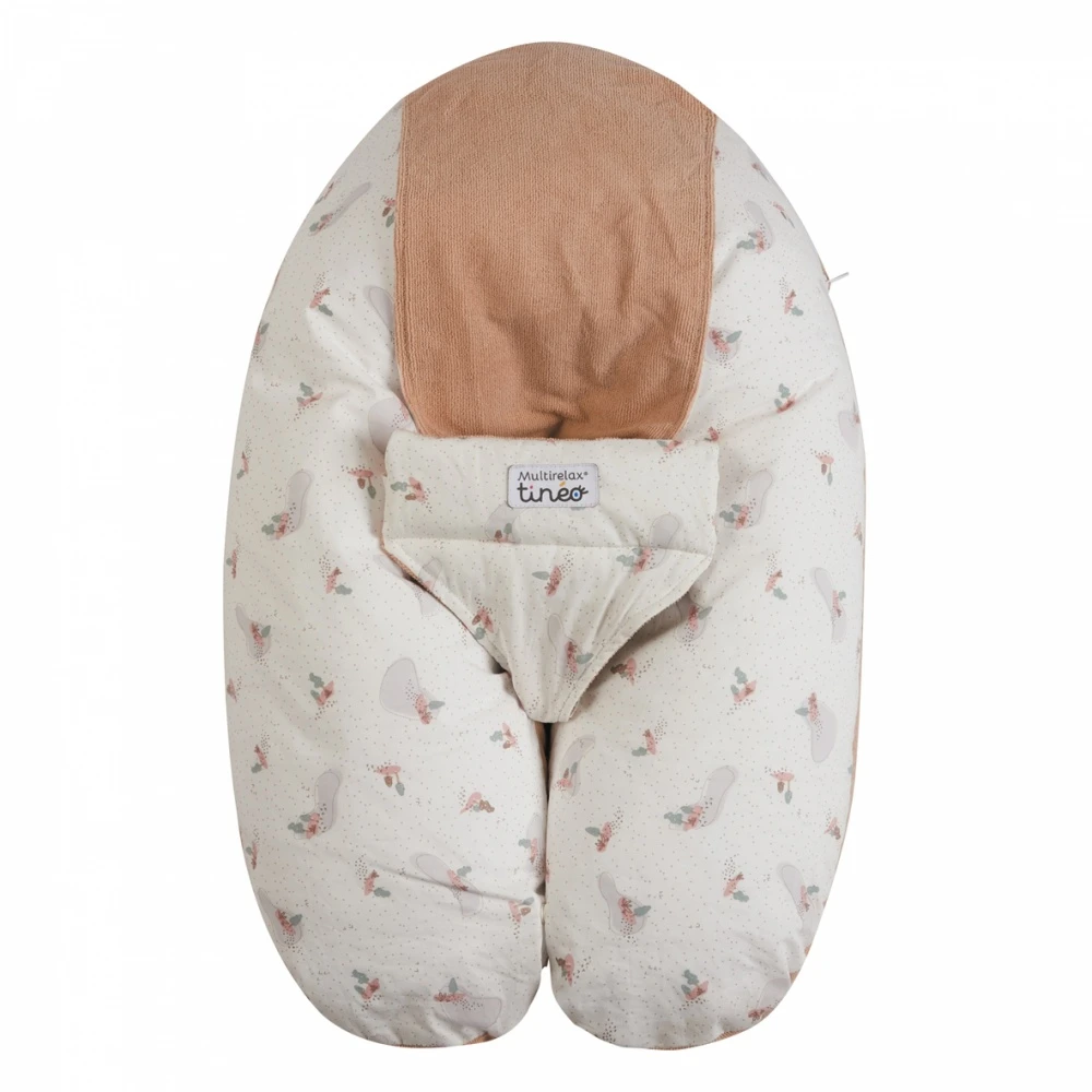 Coussin D'allaitement Multirelax Eponge - Microfibre Rose Peach 2 Coussin D'allaitement Multirelax Eponge - Microfibre Rose Peach – Image 2