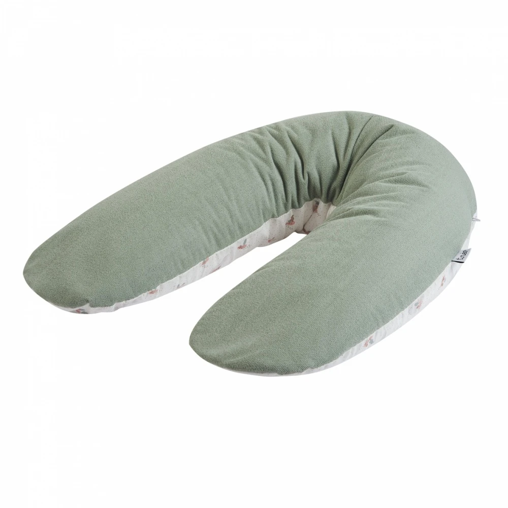 Coussin D'allaitement éponge Vert Sauge 1 Coussin D'allaitement éponge Vert Sauge