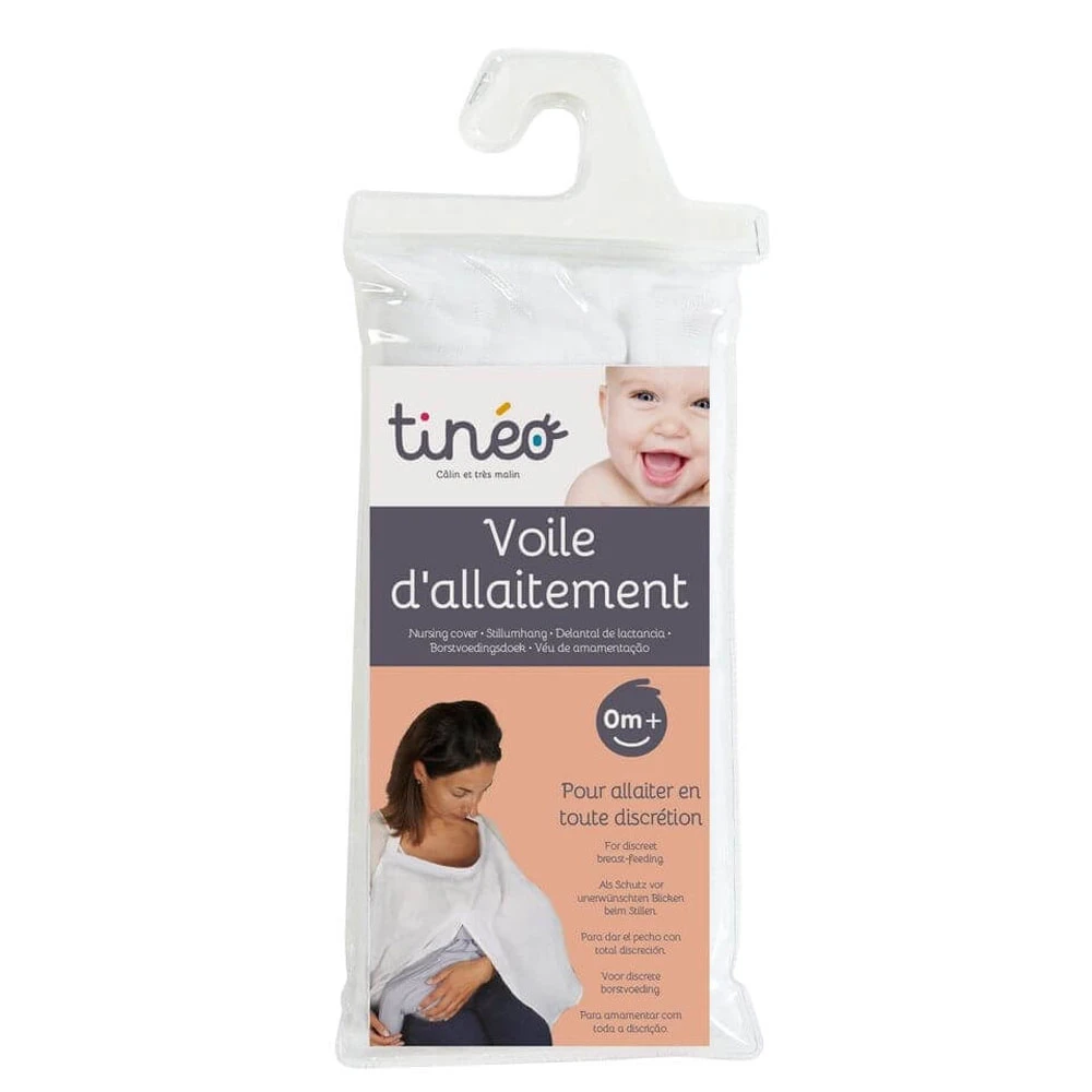 Voile D'allaitement Blanc 2 Voile D'allaitement Blanc – Image 2