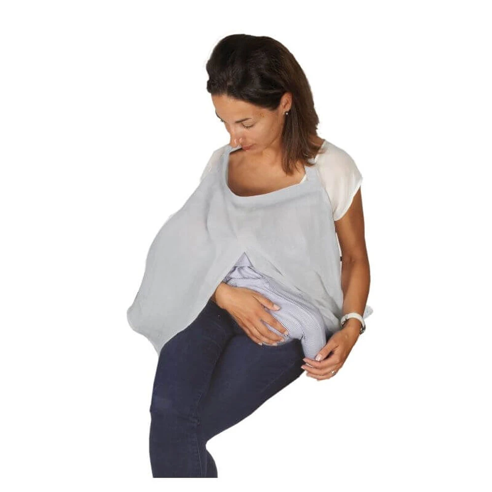 Voile D'allaitement Gris 1 Voile D'allaitement Gris
